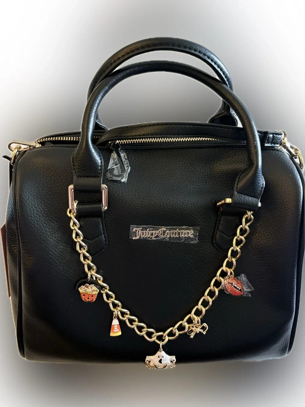 Juicy Couture Exclusive Halloween Boo Crew Black Satchel Trendy & Viral